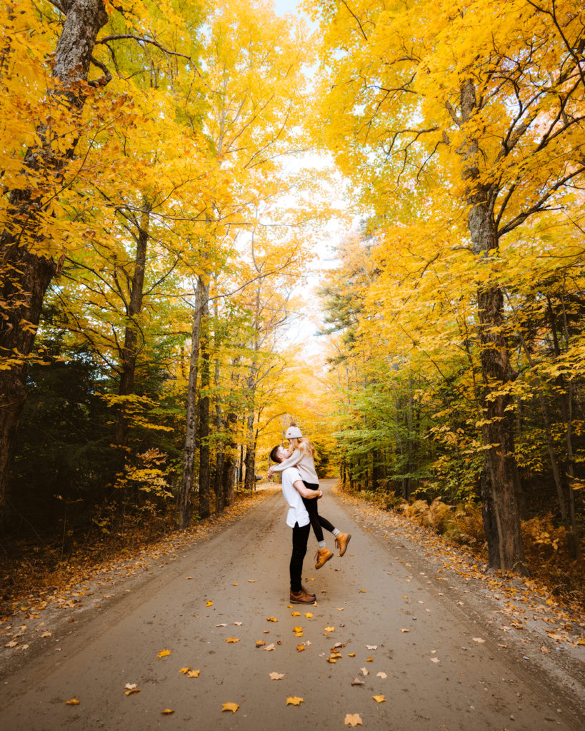 Stowe Road Vermont Couple