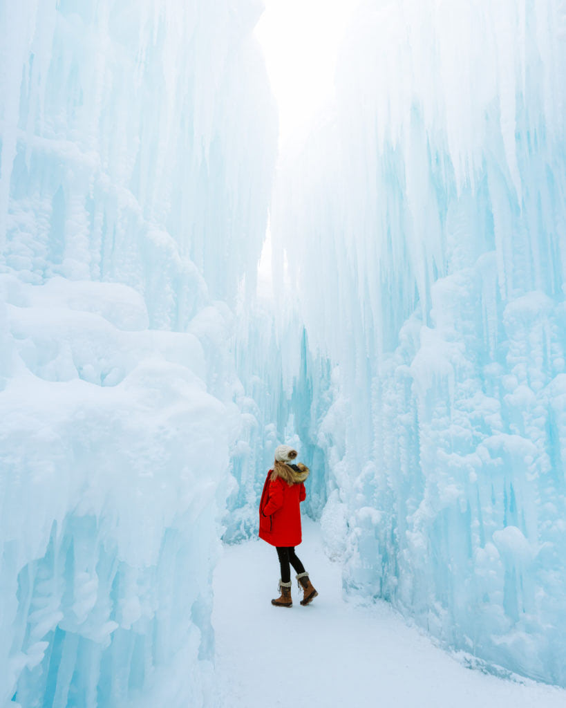 Planning a Trip to Banff in Winter - Alberta Edmonton Ice Castles - Renee Roaming