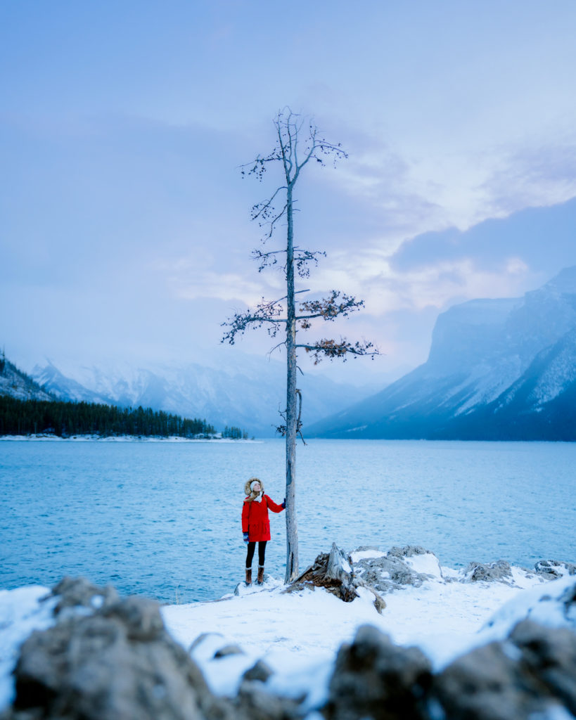 Planning a Trip to Banff in Winter - Lake Minnewanka - Renee-Roaming