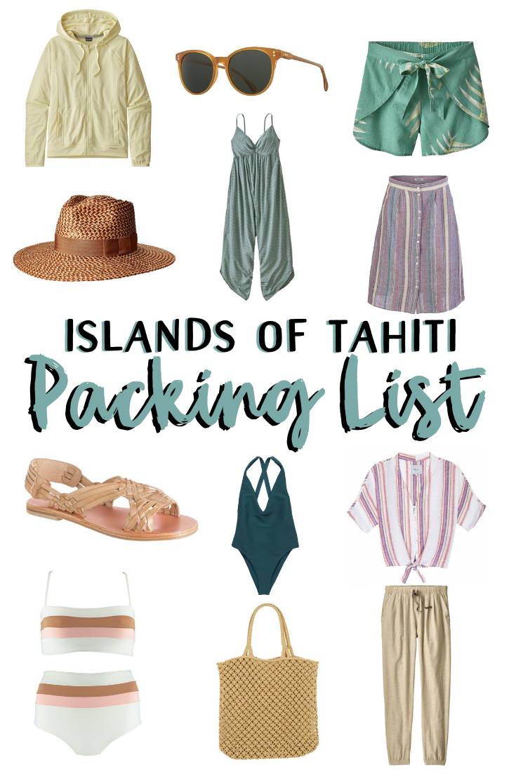 Tahiti packing list