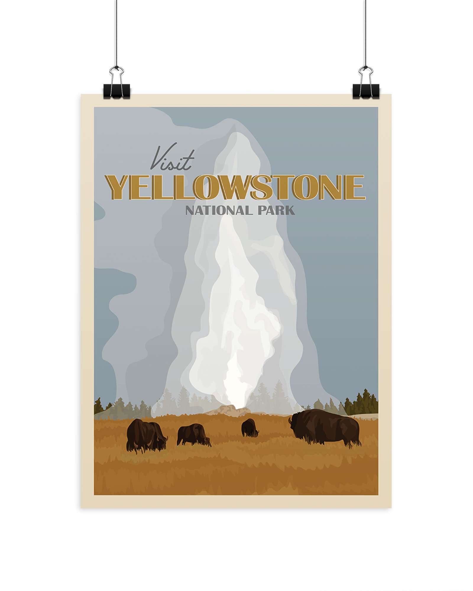 Holiday Gift Guide for National Park Lovers - Yellowstone Print