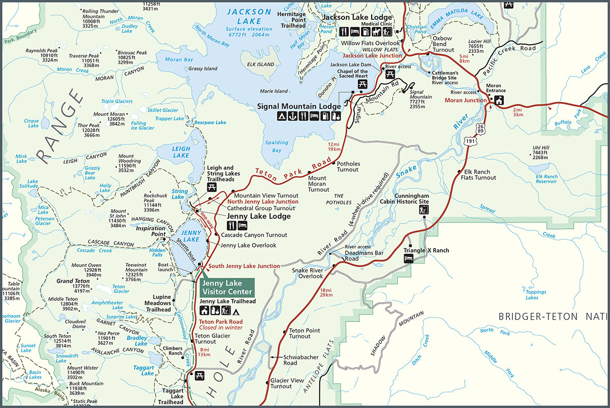 Grand teton national shop park trail map