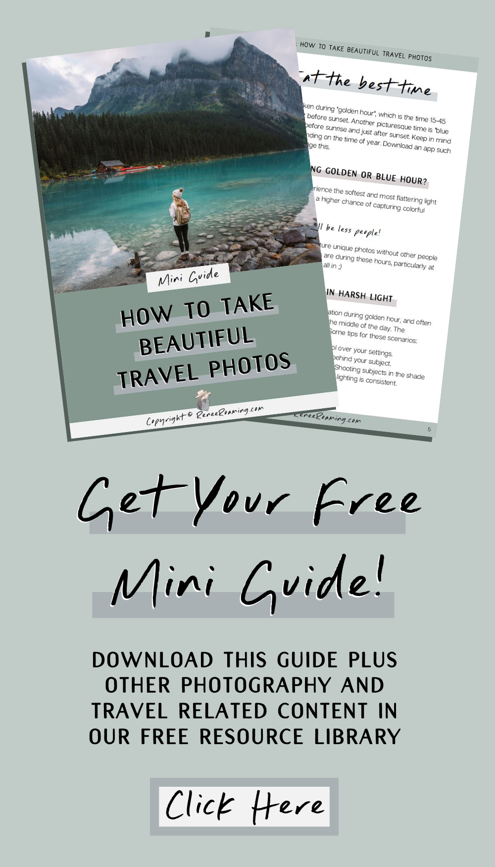 How To Take Beautiful Travel Photos - Photography Mini Guide - Renee Roaming
