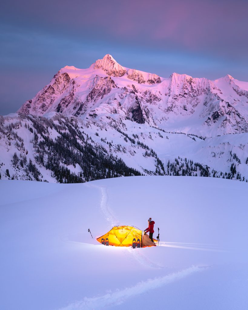 snowshoeing mt baker