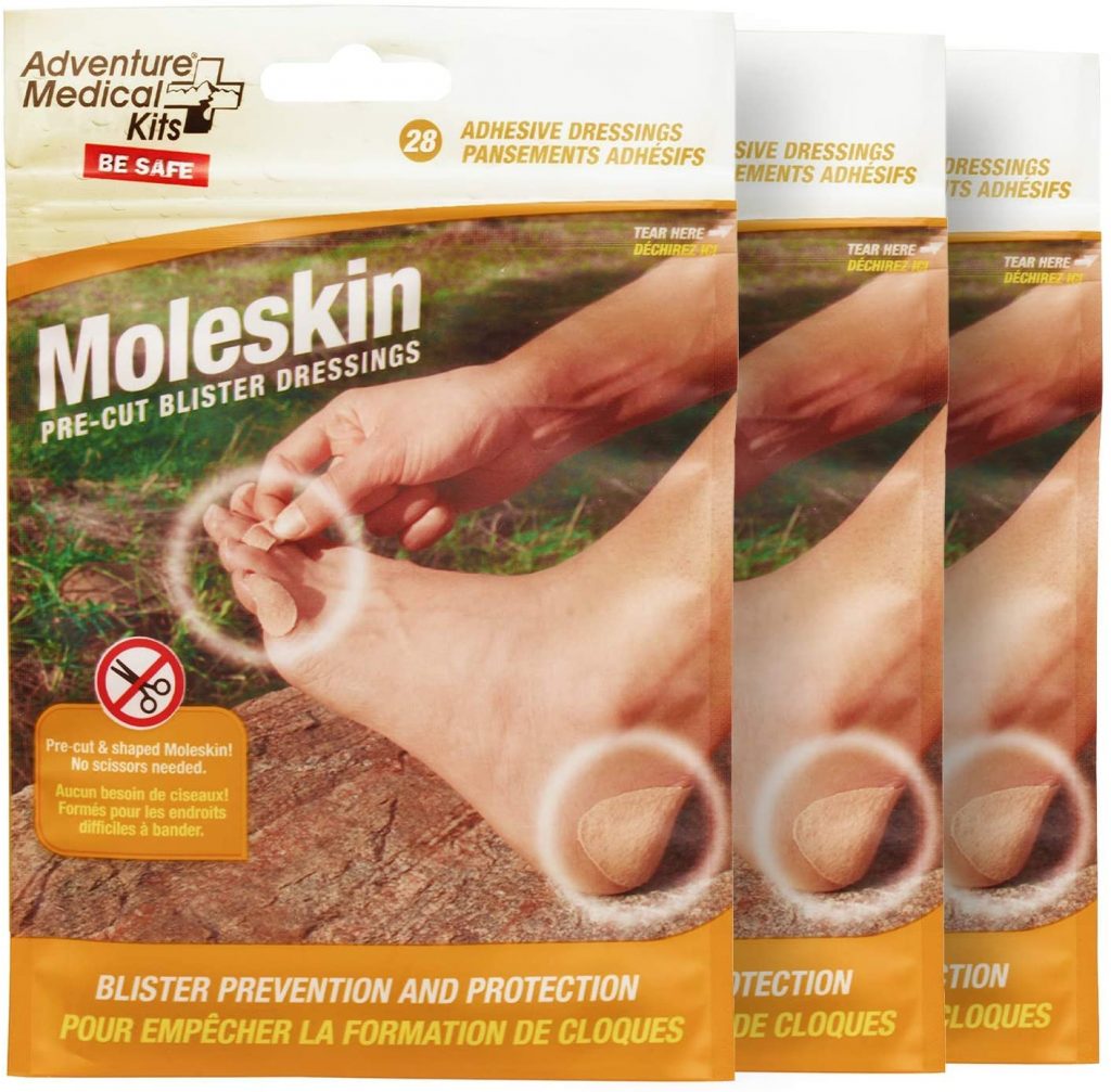 How to prevent blisters when hiking - Moleskin
