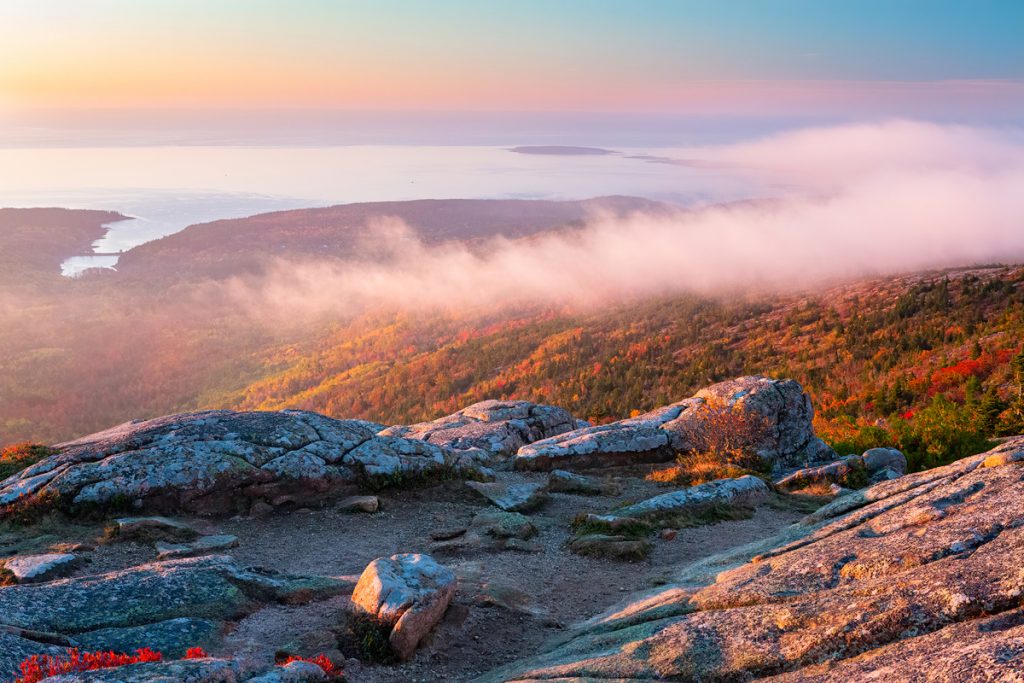 12 Best National Parks To Visit In The Fall - Acadia National Park Cadillac Mountain