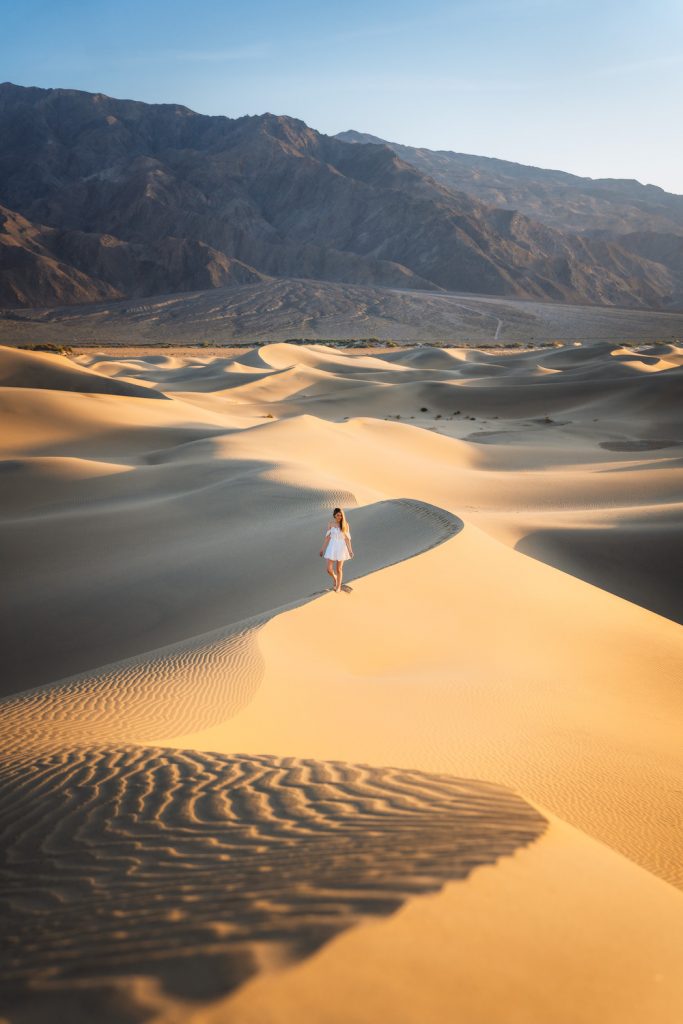 12 Best National Parks To Visit In The Fall - Death Valley National Park Mesquite Flat Sand Dunes