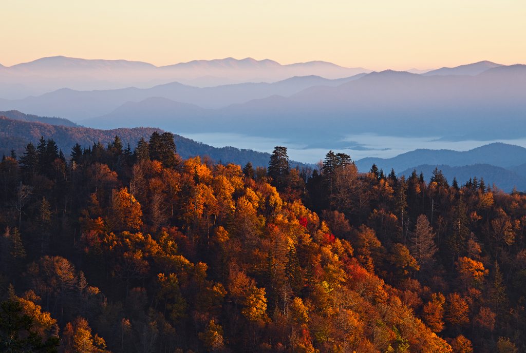 12 Best National Parks To Visit In The Fall - Great Smoky Mountains National Park Blue Ridge Parkway