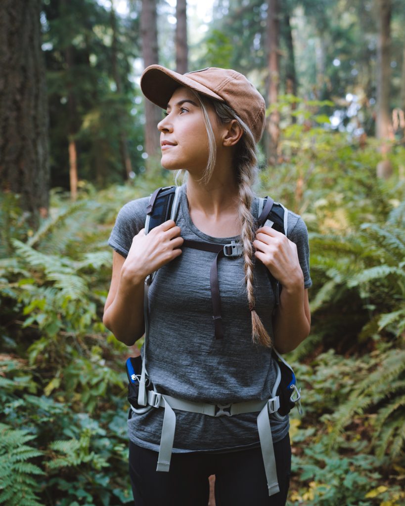 What to wear hiking as a woman - best hiking t shirt for women