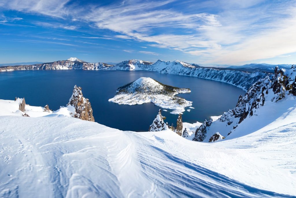 12 Best National Parks to Visit in Winter - Crater Laker National Park Winter