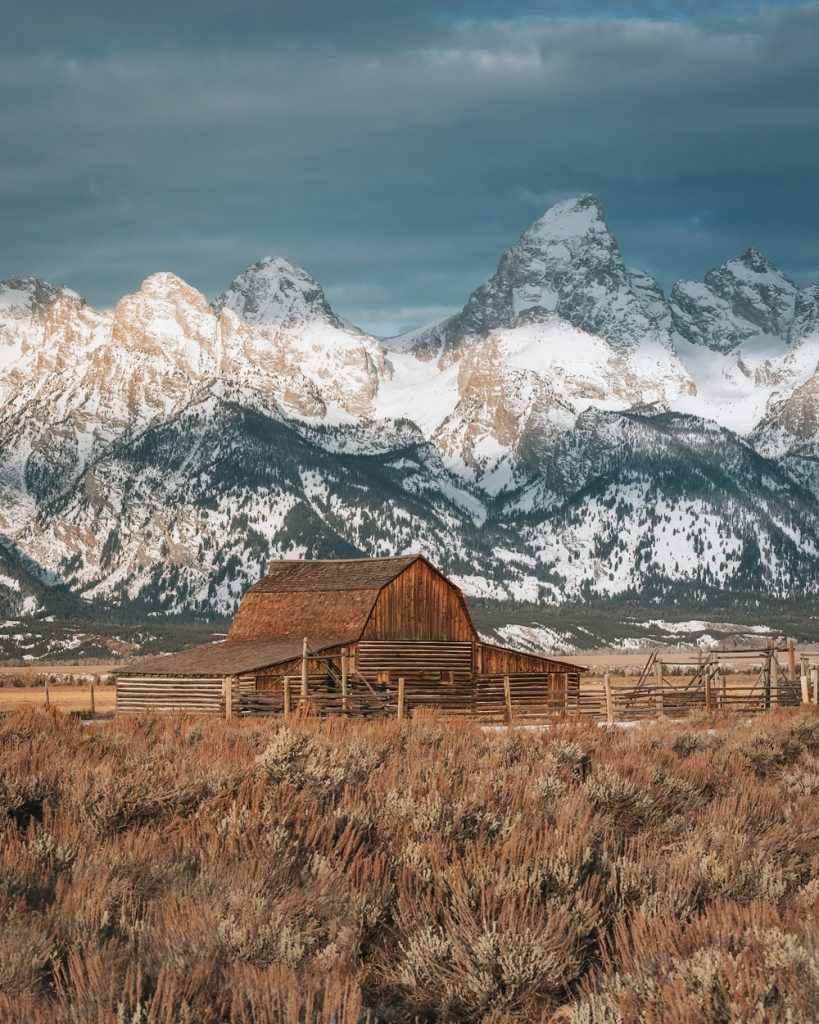 12 Best National Parks to Visit in Winter - Grand Teton National Park Mormon Row