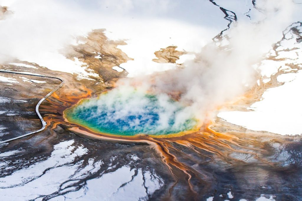 12 Best National Parks to Visit in Winter - Yellowstone National Park Grand Prismatic