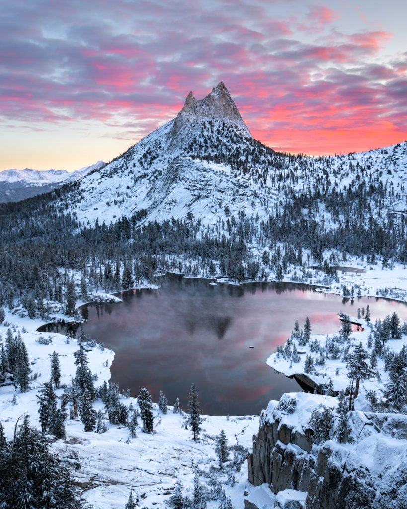 12 Best National Parks to Visit in Winter - Yosemite National Park Cathedral Lake