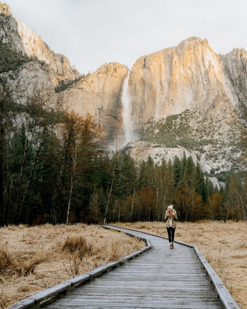 12 Best National Parks to Visit in Winter - Yosemite National Park Valley Boardwalk