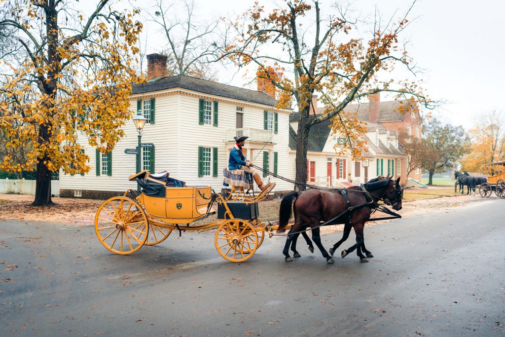 Williamsburg Virginia Guide and Itinerary - Colonial Williamsburg Horse and Carriage Ride