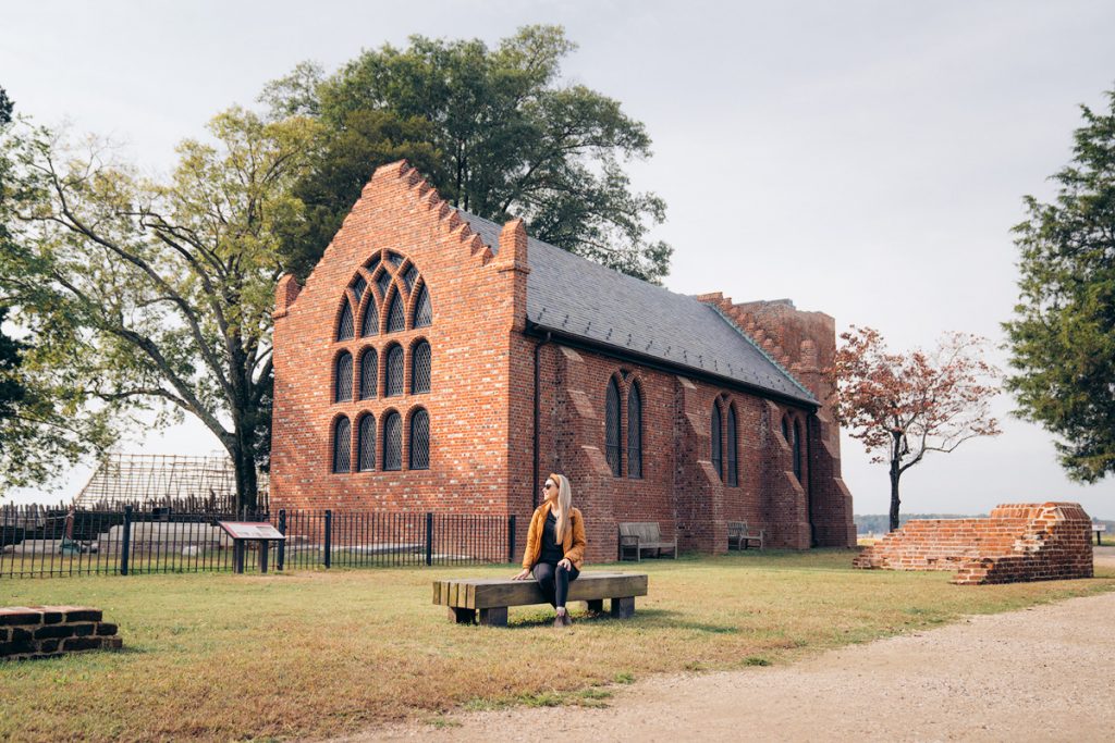 Williamsburg Virginia Guide and Itinerary - Memorial Church at Jamestown Island