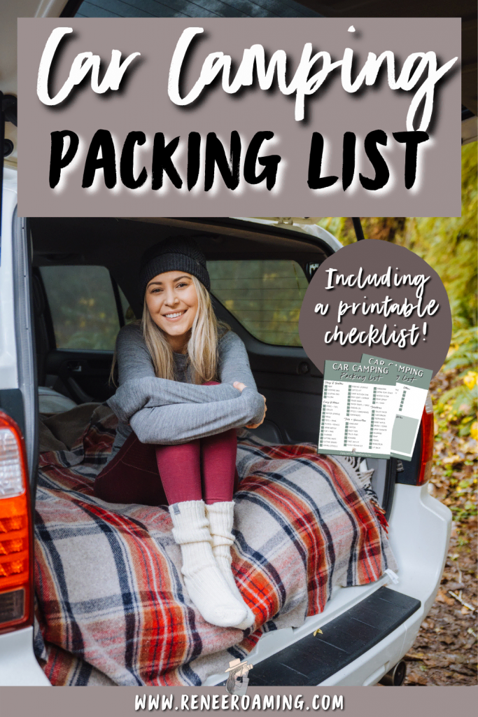 Car camping is such an amazing way to experience nature without having to work too hard for it. You can pack more luxury gear as opposed to backpacking, and you can just drive right up to your camping spot! When starting out car camping it can be a little confusing what to pack. In this guide, I am sharing a thorough car camping essentials list, including a printable checklist to make packing a breeze! | Car camping packing list | What to pack camping | #camping