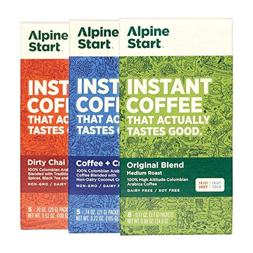 Single serve instant coffee packets