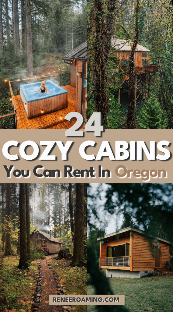 From rustic hideaways to riverfront retreats, there's nothing quite like renting a cabin in Oregon... especially when you can curl up with a good book and some great company! If you want to plan an off-grid getaway this season, there are plenty of dreamy cabins to rent in Oregon! In this blog post, I am sharing 24 of my favorite Oregon cabins! #Oregon #OregonCabin #Cabins #PacificNorthwest #PNW