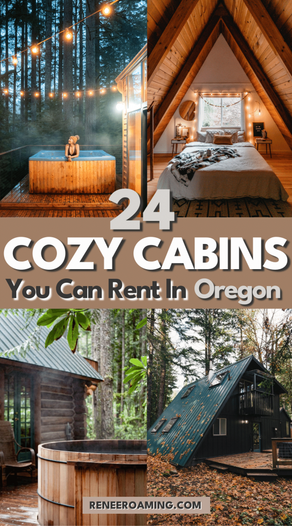 From rustic hideaways to riverfront retreats, there's nothing quite like renting a cabin in Oregon... especially when you can curl up with a good book and some great company! If you want to plan an off-grid getaway this season, there are plenty of dreamy cabins to rent in Oregon! In this blog post, I am sharing 24 of my favorite Oregon cabins! #Oregon #OregonCabin #Cabins #PacificNorthwest #PNW