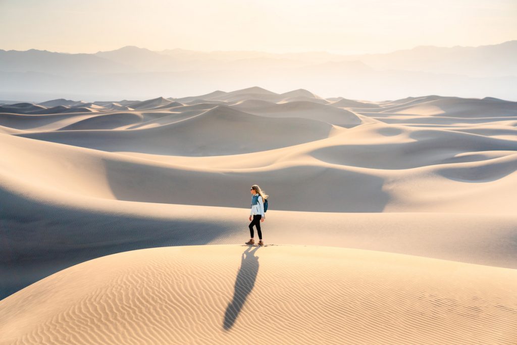 Best National Parks to Visit in Spring - Death Valley National Park - Mesquite Flats Sand Dunes