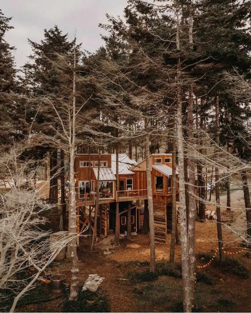 Treehouses you can rent in the Pacific Northwest - Eagles Nest Treehouse Olympic Peninsula