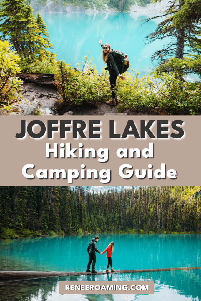 Hiking and camping in Joffre Lakes Provincial Park is undoubtedly one of the most beautiful experiences in all of British Columbia, Canada. The Joffre Lakes Trail gives hikers an easily accessible opportunity to experience some amazing alpine scenery without having to trek for days. This Joffre Lakes hiking guide will ensure you're prepared for an epic adventure to witness stunning turquoise water lakes and breathtaking glacier views. #JoffreLakes #Hiking #Camping