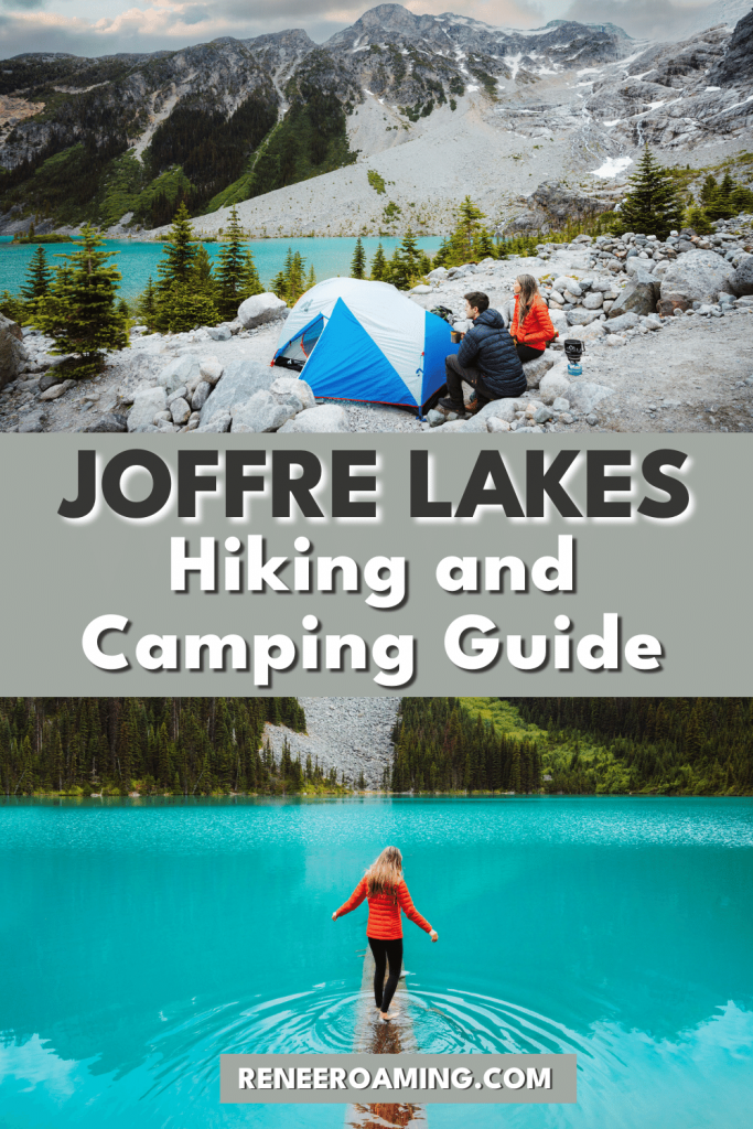 Hiking and camping in Joffre Lakes Provincial Park is undoubtedly one of the most beautiful experiences in all of British Columbia, Canada. The Joffre Lakes Trail gives hikers an easily accessible opportunity to experience some amazing alpine scenery without having to trek for days. This Joffre Lakes hiking guide will ensure you're prepared for an epic adventure to witness stunning turquoise water lakes and breathtaking glacier views. #JoffreLakes #Hiking #Camping