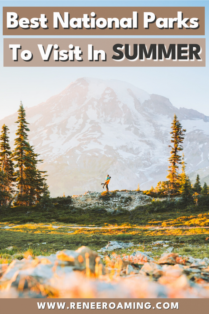 11 Best National Parks to Visit in Summer There are a lot of national parks though, so when planning a summer vacation it can be a little overwhelming to choose which ones to explore. I've made it easy for you by putting together this guide on the 11 best national parks to visit in summer! For each park, you will find helpful planning information and insider tips on the top things to do. #nationalparks #roadtrip #usatravel #summertravel