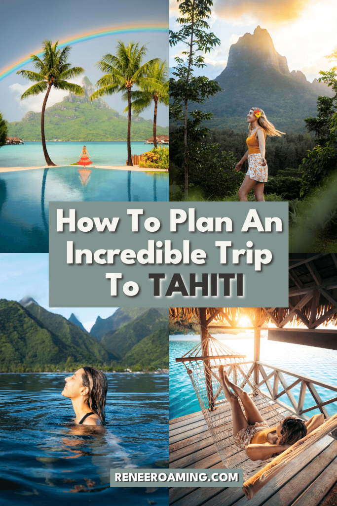 We've all seen the photos of Tahiti while scrolling through social media. Impossibly blue water, palm trees lining deserted beaches, and lush mountains that reach far down to the ocean below. Well, all of it is real, and the photos might not even being truly doing the Island of Tahiti justice! In this blog post, I'm sharing everything you need to know to plan a trip to Tahiti! #BoraBora #Moorea #Tikeahau #Tahiti #TahitiTravel #FrenchPolynesia