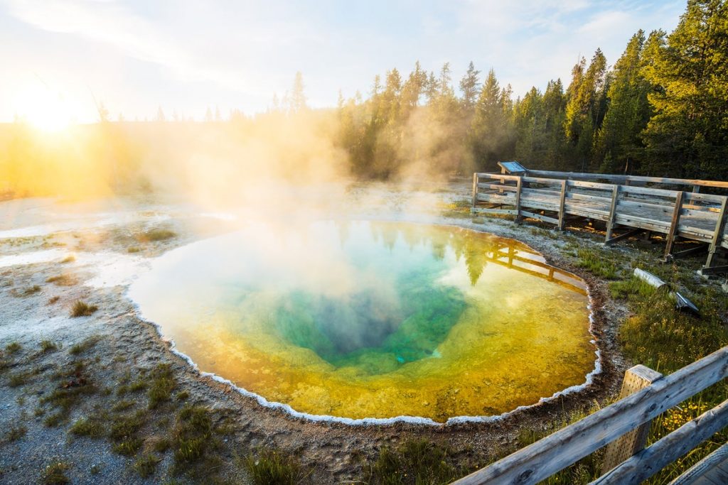 Ultimate Yellowstone National Park Guide and Itinerary- Morning Glory Pool