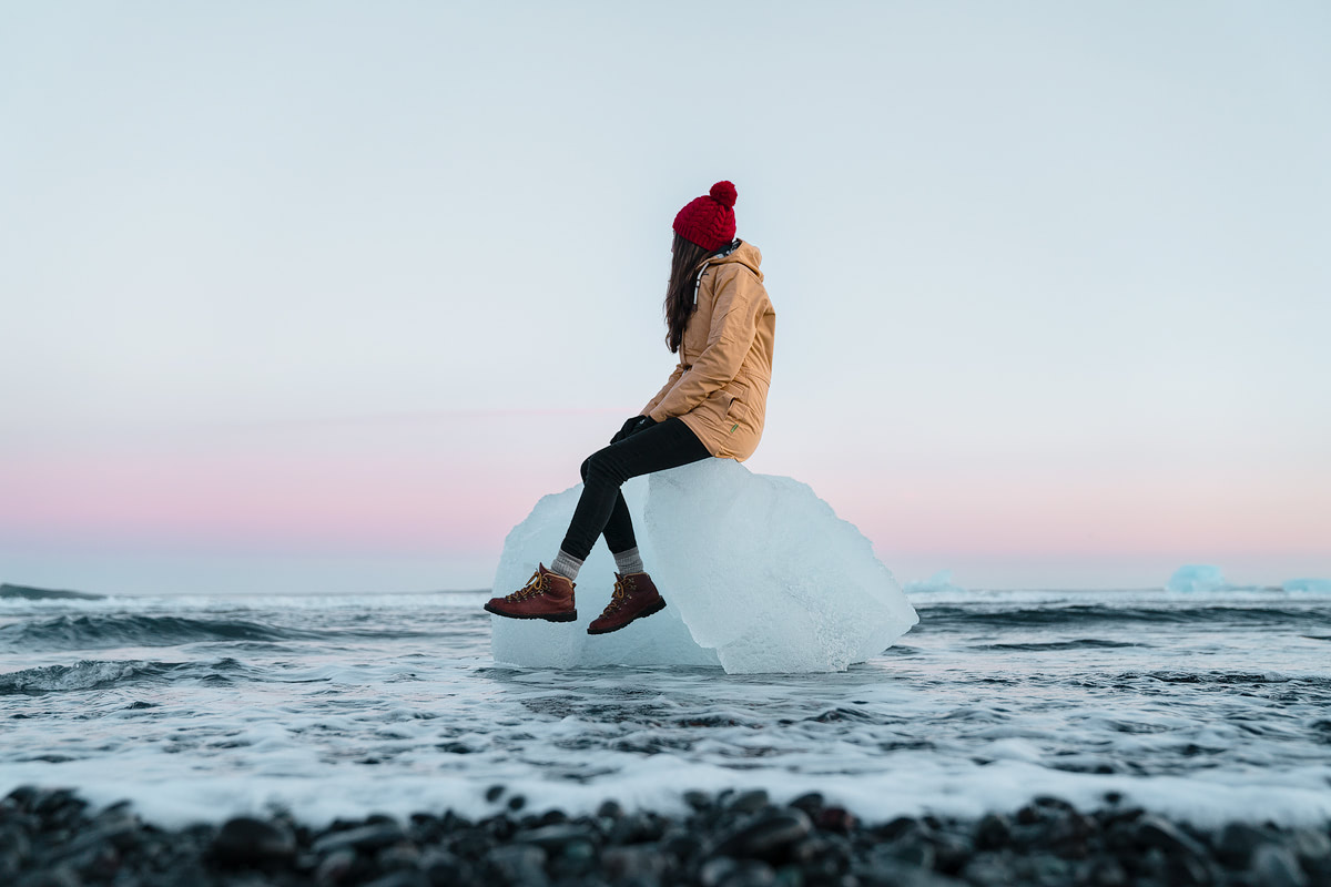 Iceland, Jokulsarlon Beach Iceberg - Renee Roaming