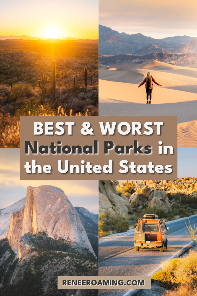 All the BEST and WORST National Parks in the United States