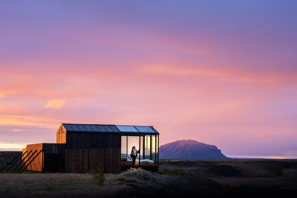 Incredible Iceland Road Trip Itinerary and Planning Guide - Panorama Glass Lodge Sunset